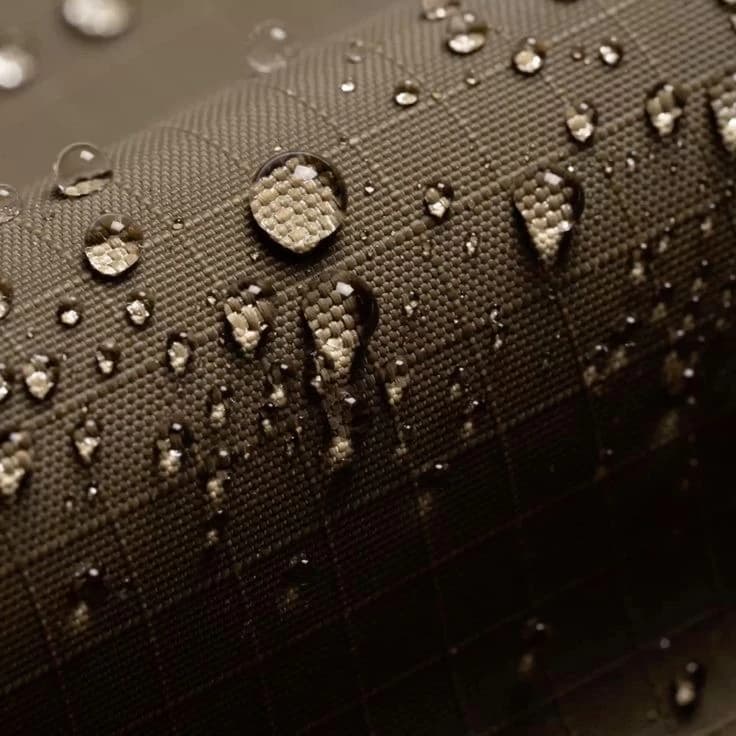 Water beading on technical fabric
